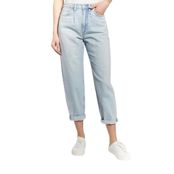 OAT Denim - OAT New York High Rise Mom Fit Acid Wash Jeans size 29